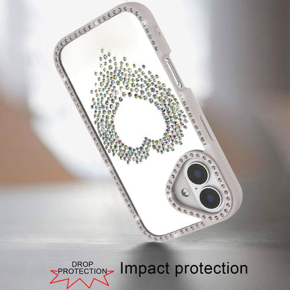 For Samsung Galaxy A57 Angel Hearts Glitter Shimmer Diamond Edge Hybrid Drop Protection Shockproof Design Case Cover