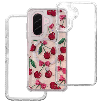 Phone Case for Samsung Galaxy A37 Magnetic Hybrid Fashion Printed Pattern Artwork Stylish Printed Design Dual Layers TPU Rubber SIlicone Hard PC Cover