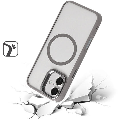 For Apple iPhone 16 (6.1") Hybrid Magnetic Cool Case with Camera Stand Fits MagSafe Accessories Shockproof Case Cover