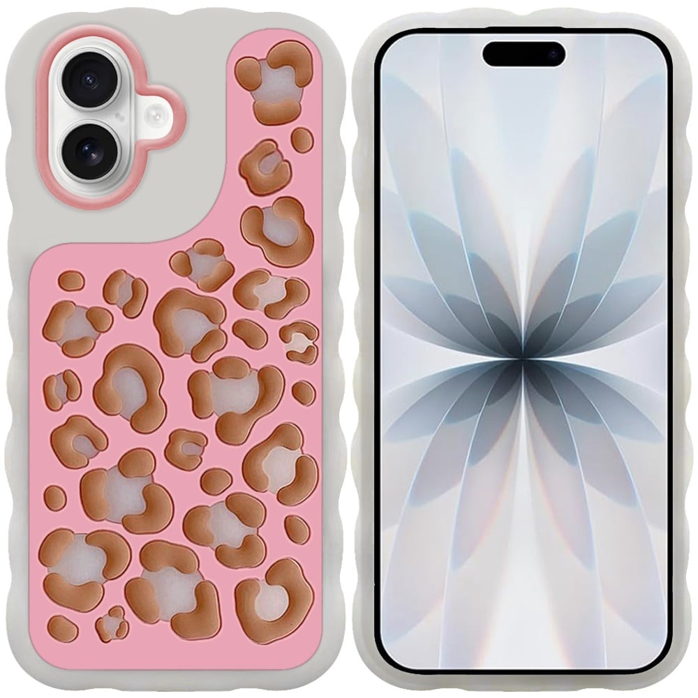 Phone Case for Apple iPhone 18 Fashionable Silicone Textured Decorative Design Pattern Protective Rubber TPU Hybrid Protection Cover