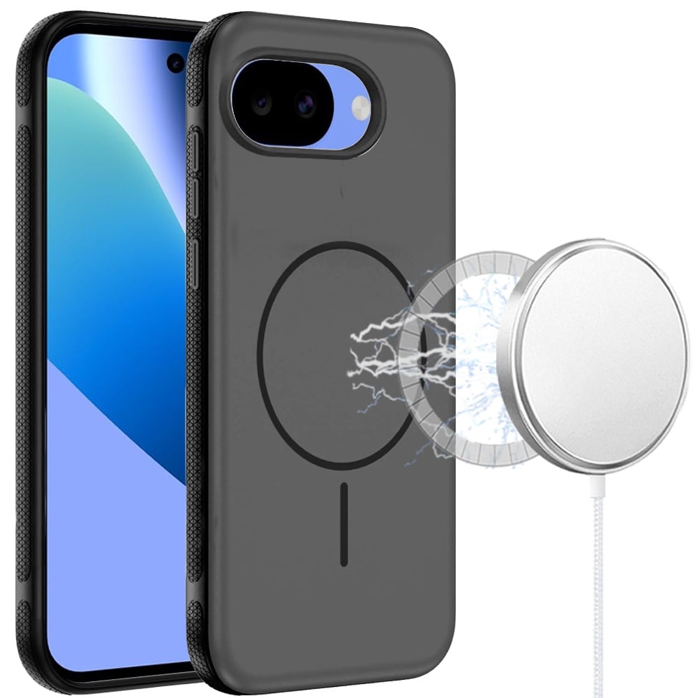 Phone Case for Google Pixel 10A Super Magnetic Matte Hybrid Shockproof Thick Protective Durable Grip Anti Scratch Premium Edge Slim Fit Cover