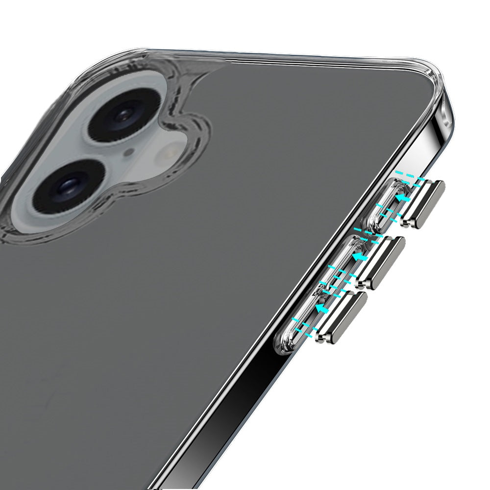 For Apple iPhone 17 AIR Shockproof Slim Crystal Clear Transparent Hybrid Cover with Enhanced Drop Protection Case Cover Transparent
