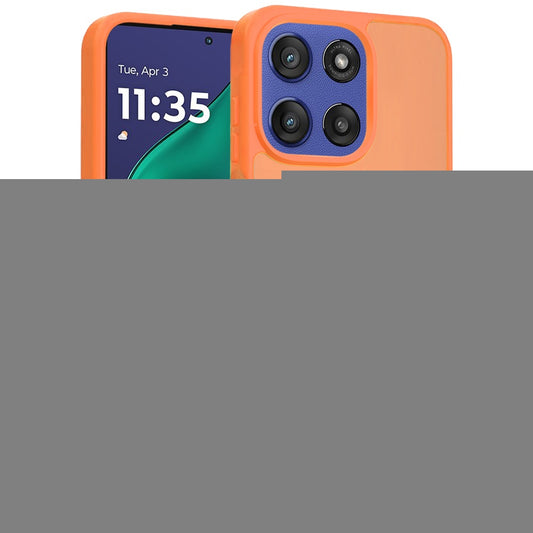 For Motorola Moto G Stylus 5G 2026 /2025 MagSafe Compatible Case Hybrid Soft TPU Bumper Hard Translucent Matte Back Slim Shockproof Case Cover Cosmic Orange