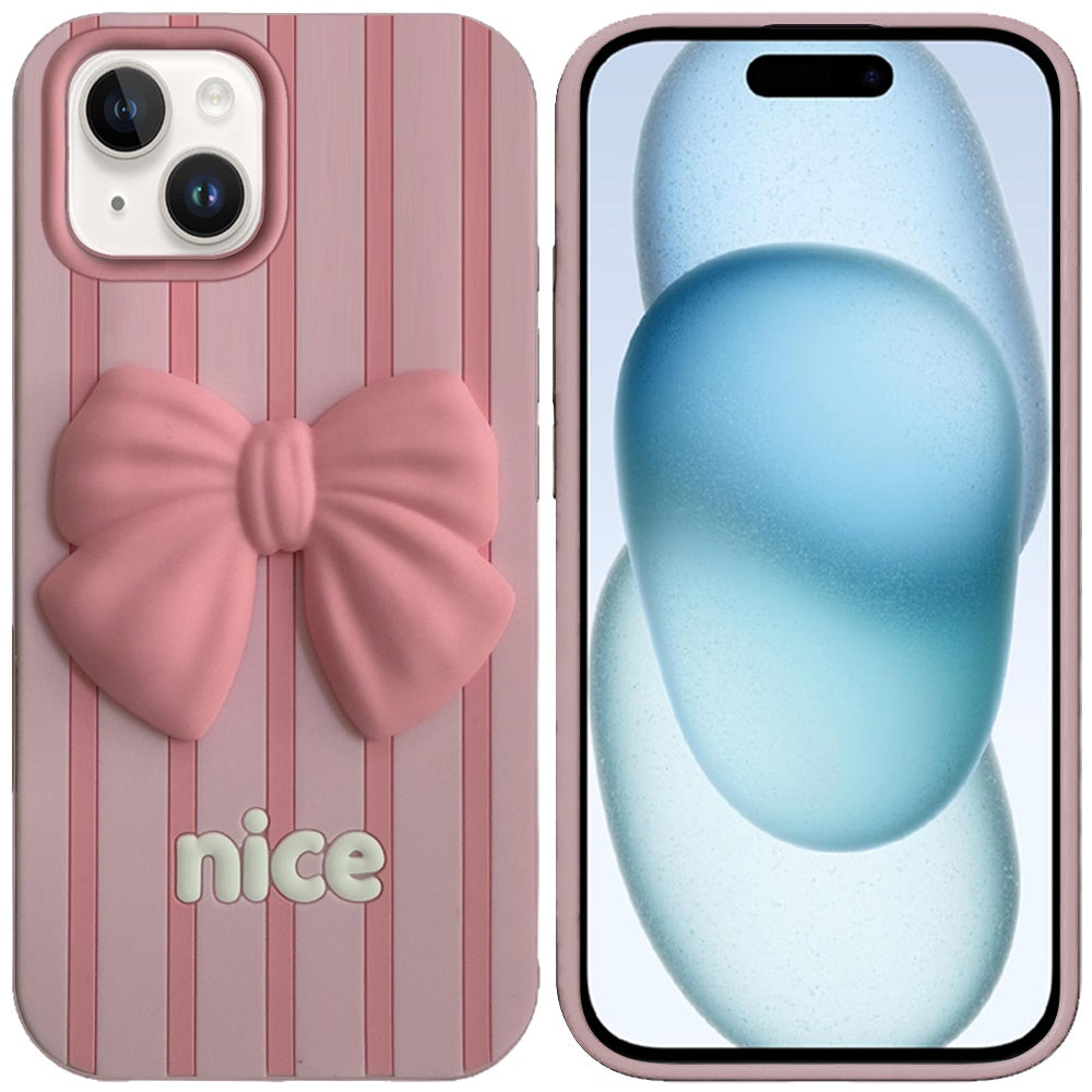 Phone Case for Apple iPhone 15 Plus Fashionable Silicone Textured Decorative Design Pattern Protective Rubber TPU Hybrid Protection Cover