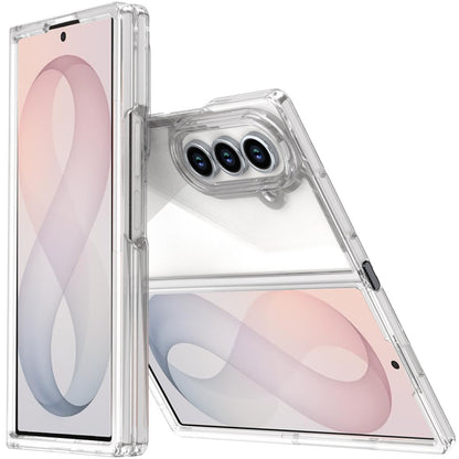 Phone Case for Samsung Galaxy Z Fold 8 Ultra Transparent Hybrid TPU Hard PC Shockproof Bumper Flexible Protective Shell Reinforced Edge Cover Clear