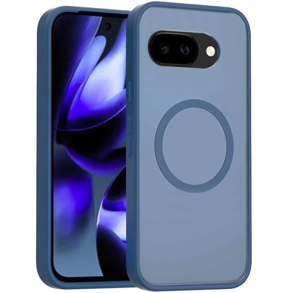 For Google Pixel 9A MagSafe Compatible Case Hybrid Soft TPU Bumper Hard Translucent Matte Back Slim Shockproof Case Cover