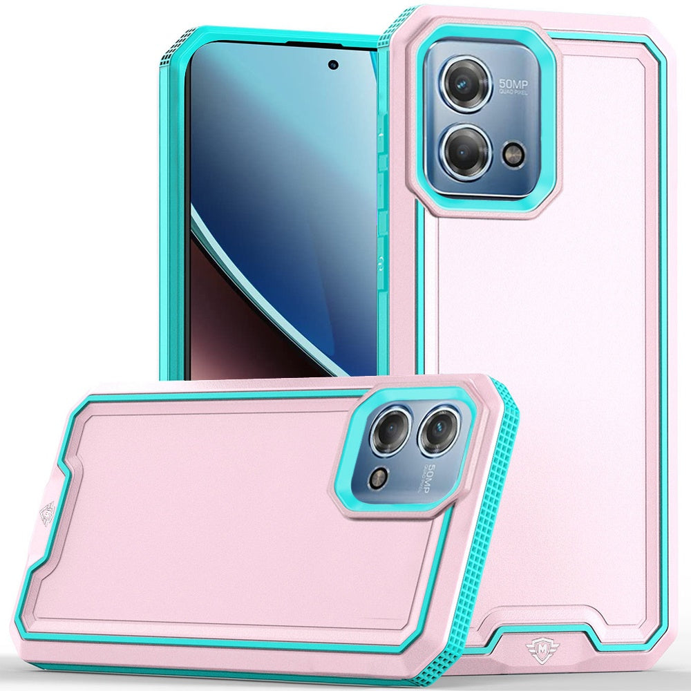 Phone Case for Motorola Moto G Stylus 2023 Tough Strong Fused Hybrid Shockproof Durable Protective Drop Resistant Slim Grip Heavy Duty Modern Cover Light Pink