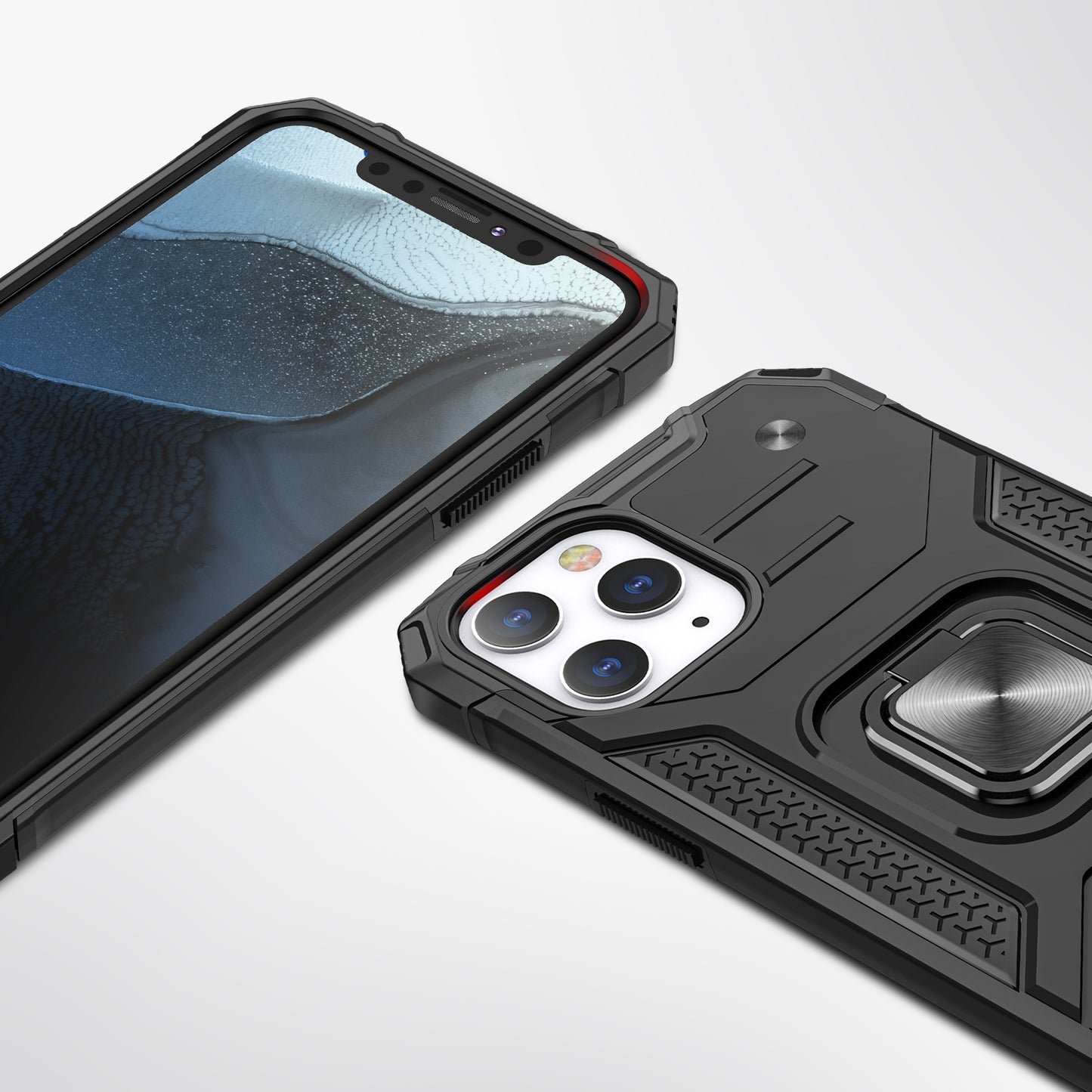 For Samsung Galaxy A26 Armor Hybrid Magnetic Stand with Ring Holder Kickstand Shockproof Heavy-Duty Durable Rugged TPU Dual Layer Case Cover