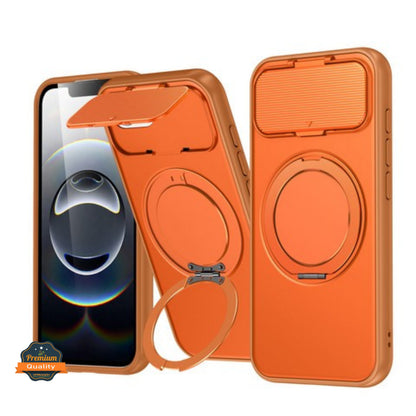 Phone Case Cover for Apple iPhone 17E /iPhone 16E Heavy Duty Shockproof Protective with Magnetic Ring Stand & Camera Protector Slim Rugged Durable Grip Armor Cover