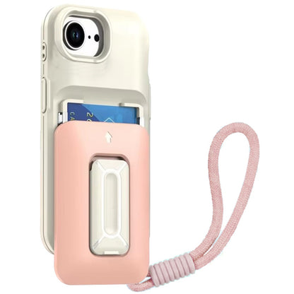 For Apple iPhone 17E /16E Wallet Case with 2- Credit Card Holder, Wrist Strap & Kickstand Hybrid Shockproof TPU Case Cover