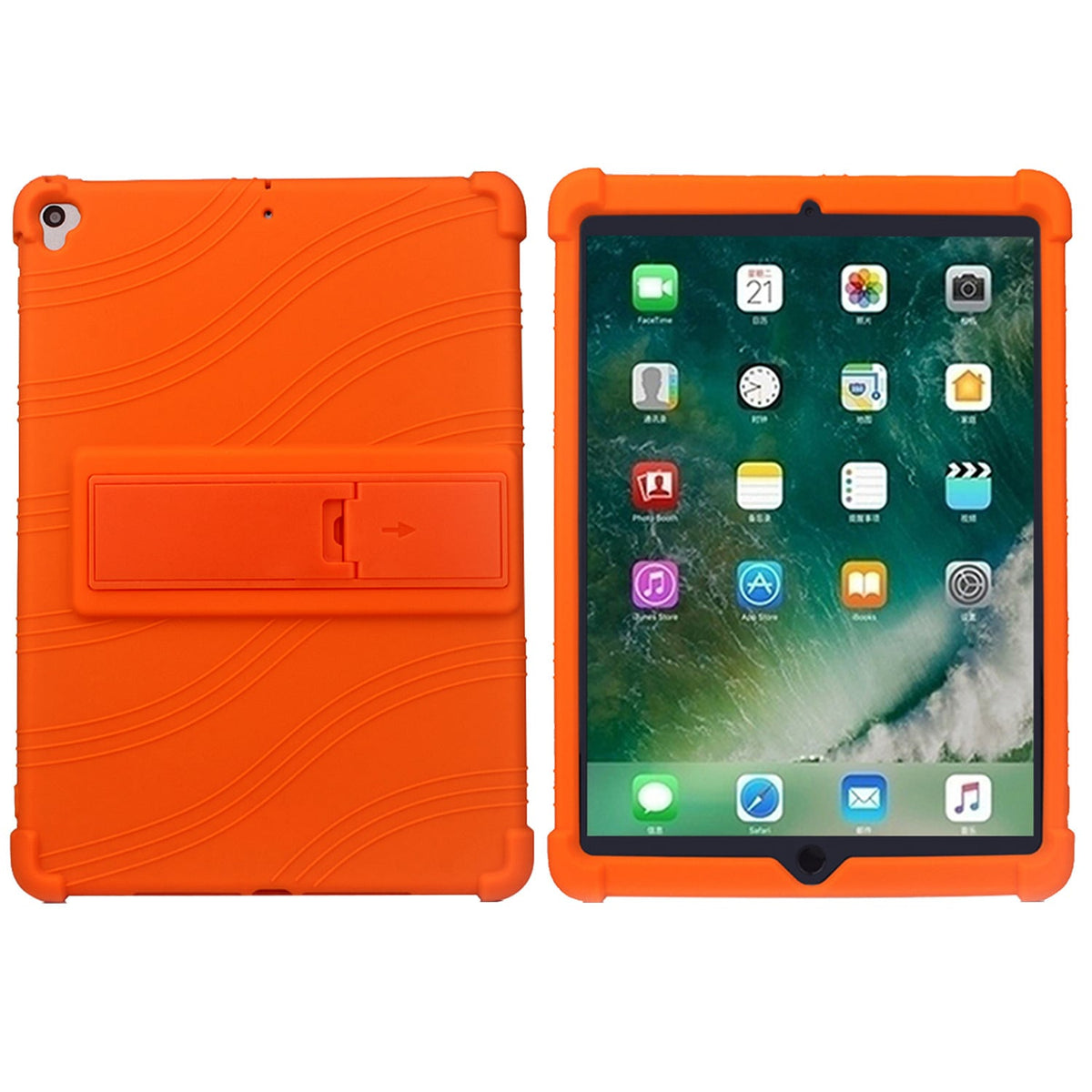 Tablet Case for Apple iPad 9th 8th 7th Gen (10.2 inch) Thick Shockproof Silicone Heavy Duty Rugged Hybrid Full Body Drop Protection Detachable Stand Cover