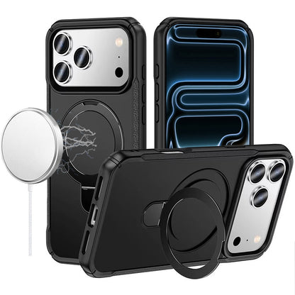 Phone Case for Apple iPhone 18 Pro Max Magnetic Ring Stand Matte Finish Shockproof Grip Slim Armor Heavy Duty TPU Protective Hybrid Cover