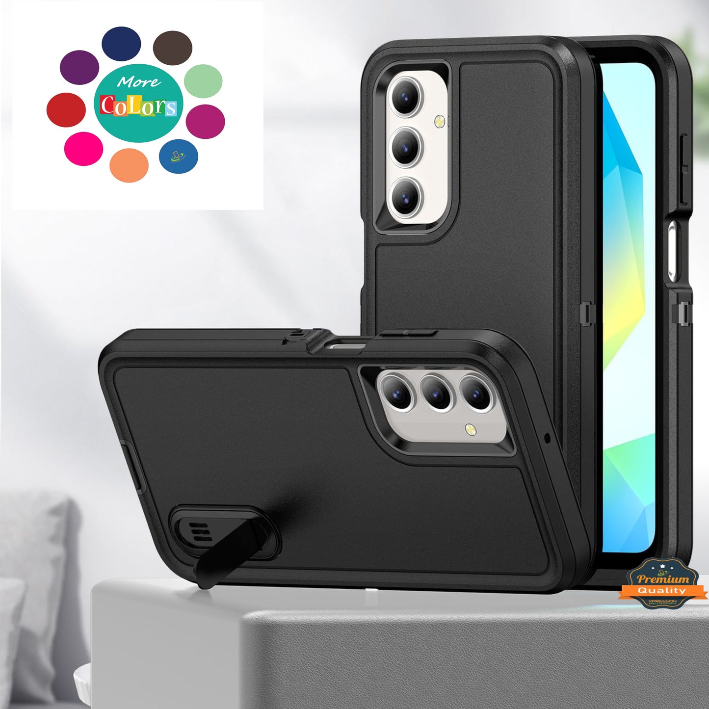 For Motorola Moto G 5G 2026 / Moto G Play 2026 Sturdy Shockproof Hybrid with Built-in Kickstand – Heavy Duty Protection, Drop-Resistant Case Cover