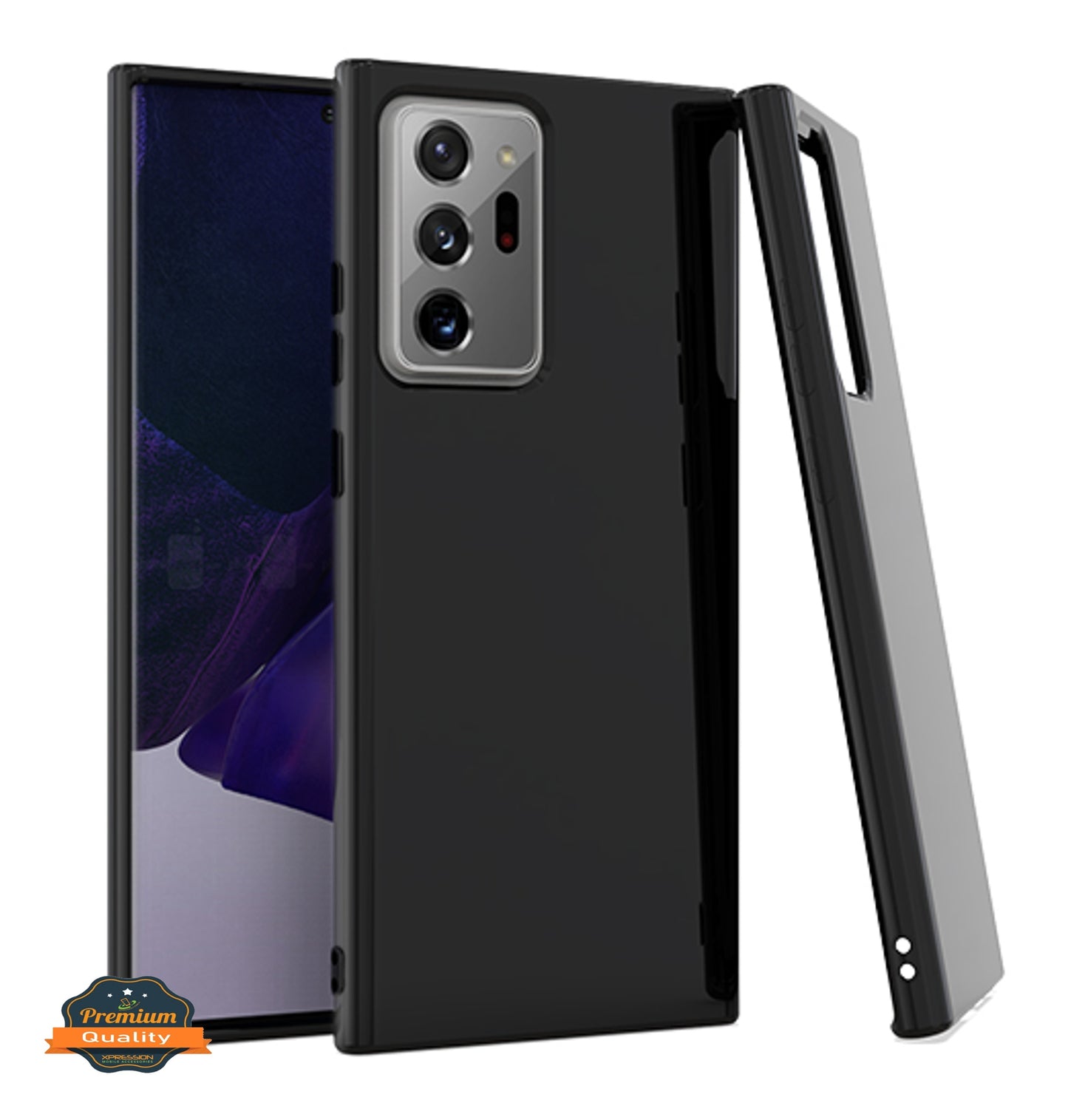 For Apple iPhone 15 Pro (6.1") Slim Thin Silicone Soft Skin Flexible TPU Gel Rubber Candy Gummy Protective Hybrid Black Phone Case Cover