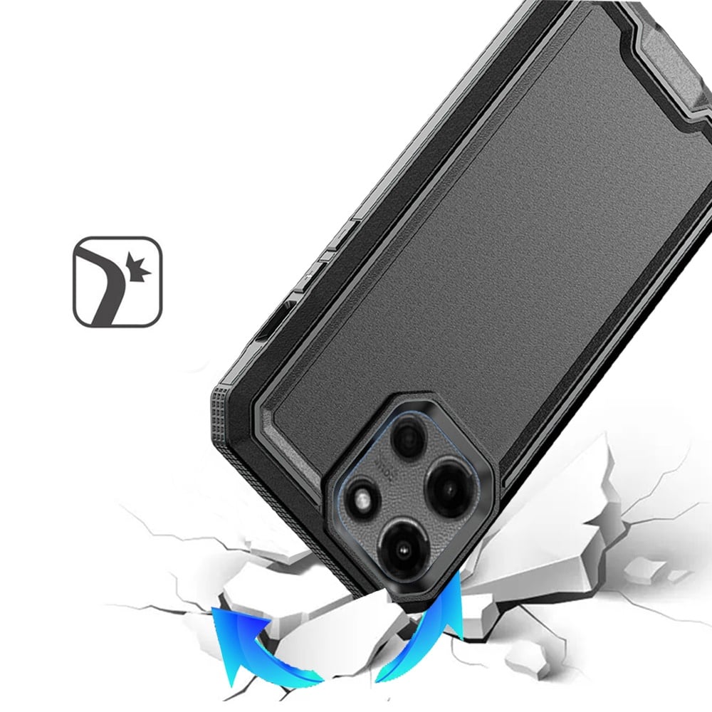 For Motorola Moto G Stylus 5G 2026 /2025 Tough Modern Fused Hybrid Armor Hard PC TPU Rubber Shockproof Drop Protection Impact Case Cover