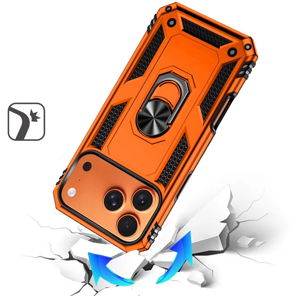 Phone Case for Apple iPhone 18 Pro Max Rotatable Ring Stand Shockproof Hybrid Armor Anti Slip Heavy Duty Fit Magnetic Car Mount Durable Grip Cover