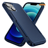 For Apple iPhone 15 Pro Max (6.7") Hybrid Bumper Dual Layer Heavy-Duty Military-Grade Rubber Defender Protective  Phone Case Cover