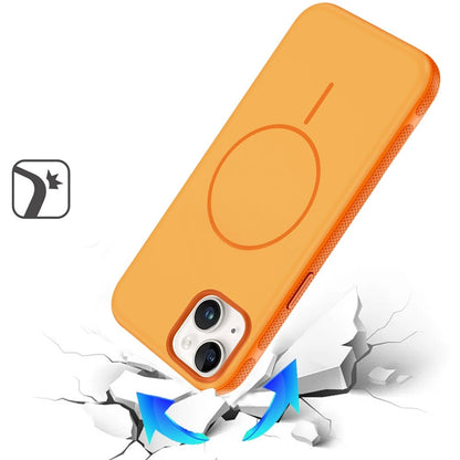 For iPhone 12 / iPhone 12 Pro (6.1") Super Magnetic Premium Edged Core Matte Thick Hybrid Drop Protection Shockproof Design Case Cover Cosmic Orange