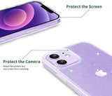 For Apple iPhone 15 Pro (6.1") Glitter Sparkle Bling Shiny Slim Hybrid Shockproof Rubber Silicone Soft TPU Gel Protective  Phone Case Cover