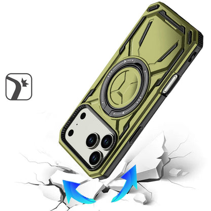 Phone Case for Apple iPhone 18 Pro Max Magnetic Ring Circle Stand Shockproof 360 Rotating Kickstand Hybrid Armor Anti Slip Protective Grip Frame Cover