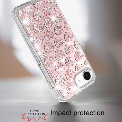 For Apple iPhone 17E /16E Bling Hybrid Shockproof Protective Design Stylish Glitter Finish Durable Grip Protection Case Cover