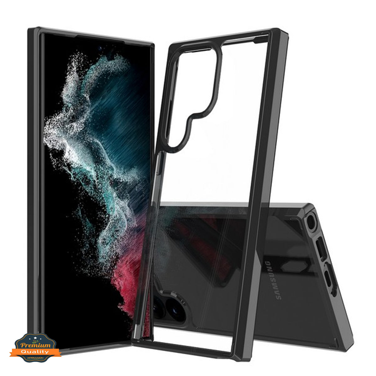 For Samsung Galaxy S26 Ultra Crystal HD Clear Back Hybrid Case TPU Bumper Frame Slim Shockproof Hard Defender Case Cover