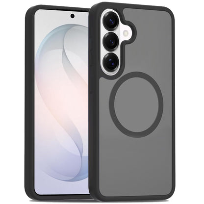 Phone Case for Samsung Galaxy S26 FE /Fan Edition Magnetic Matte Hybrid Shockproof Smooth Grip Durable Camera Protection Anti-Slip Soft Touch TPU Armor Cover Black