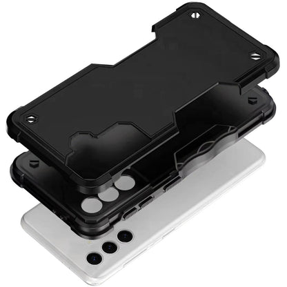 For Samsung Galaxy A26 Slim Tough Shockproof Hybrid Heavy Duty 2in1 Dual Layer TPU Bumper Rugged Rubber Defend Armor Case Cover Black