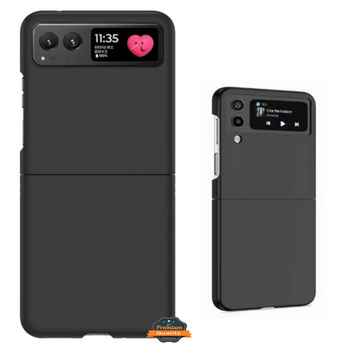 For Samsung Galaxy Z Flip 7 Painted Matte Finish TPU Silicone Case, Soft Grip Shockproof Slim Thin, Non-Slip Texture Case Cover Black