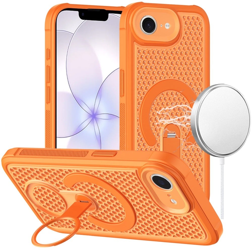 Phone Case for Apple iPhone 17E /16E/SE4 Magnetic Honeycomb Hybrid Rugged Armor Ring Kickstand Dual Layer Shock Absorbing Hard PC Soft TPU Cover