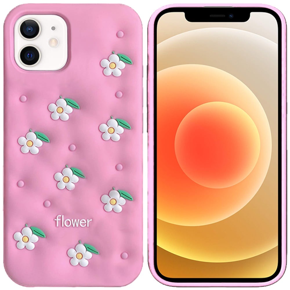 Phone Case for Apple iPhone 12 /12 Pro Fashionable Silicone Textured Decorative Design Pattern Protective Rubber TPU Hybrid Protection Cover