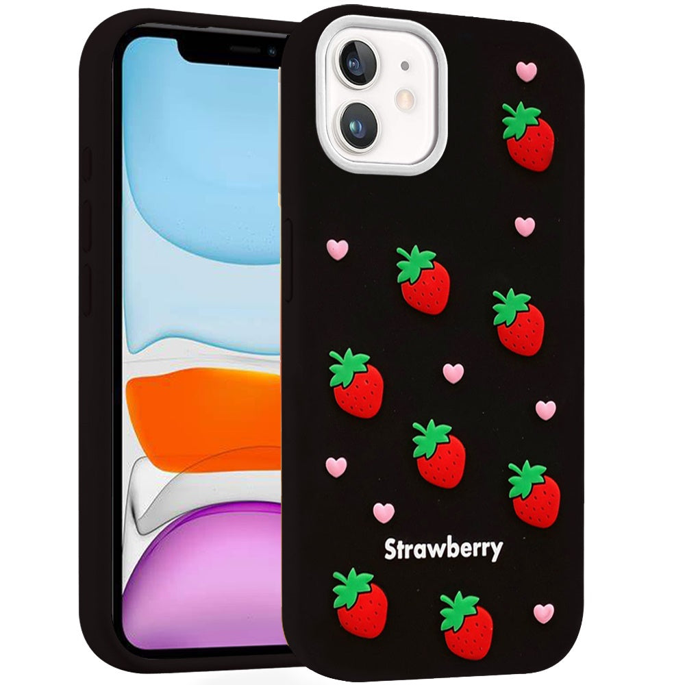 Phone Case for Apple iPhone 11 Fashionable Silicone Textured Decorative Design Pattern Protective Rubber TPU Hybrid Protection Cover