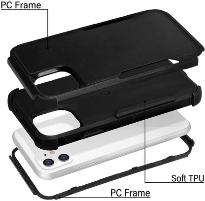 For Samsung Galaxy S25 /S24 Rugged Heavy-Duty Dual Layer Military-Grade, Rubber TPU Defender, Hybrid Shockproof Case Cover