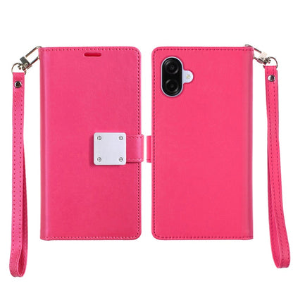 Wallet Cases PU Leather with Credit Card /ID /Cash Holder Slot Dual Flip Book Pouch, Stand and Strap
