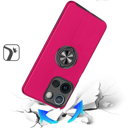For Motorola Moto G Power 5G (2025) Hybrid 360 Degree Rotatable Metal Invisible Ring Stand Holder Slim Fit Magnetic Car Mount Shockproof Case Cover