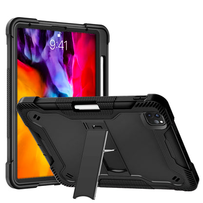 For Shockproof Hybrid Case with Slide Kickstand, Tough Protection Strong Tablet Hybrid Heavy Duty Armor Black Tablet Case Cover