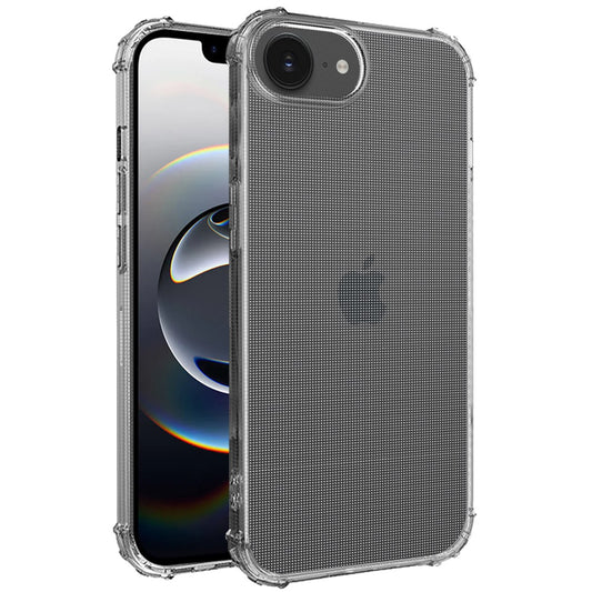 For Apple iPhone 17E /16E Hybrid Transparent Thick TPU Rubber Silicone 4 Corners Gel Shockproof Protective Slim Back Case Cover Clear