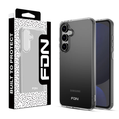 For Shockproof Bumper Hybrid Protective Phone Case Gummy TPU Cover for Samsung Galaxy S24 Fan Edition - Highly Transparent Clear / Transparent Clear Case Cover Clear