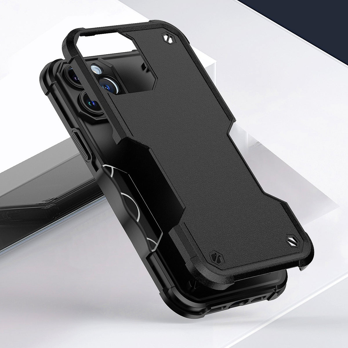 For Apple iPhone 16 Pro Max (6.9") Slim Tough Shockproof Hybrid Heavy Duty Dual Layer TPU Bumper Rugged Rubber Armor Case Cover