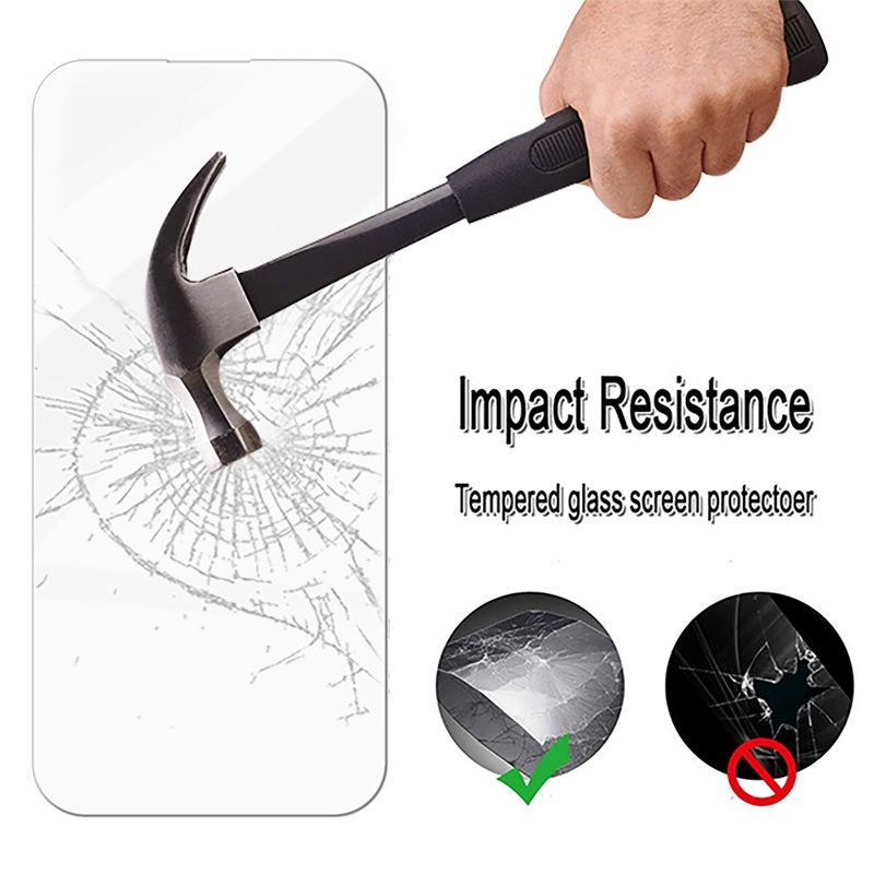 For Tempered Glass Screen Protector (2.5D) for Apple iPhone 16 Pro Max - Clear Case Cover Clear
