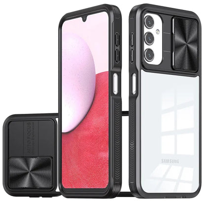 Standard for Motorola Moto G Stylus 5G 2024 Motorola Moto G Stylus 5G 2024 Hybrid Cases with Sliding Camera Cover Transparent Back Slim Shockproof Bumper TPU Protective Cover