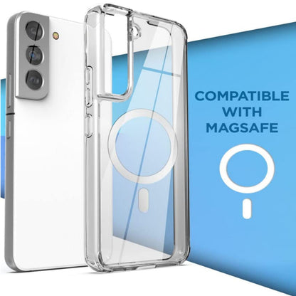 For Samsung Galaxy Z Flip 7 Hybrid Clear Case Compatible with MagSafe Shockproof Protective Transparent Back, Slim Fit, Wireless Charging Ready Case Cover Clear