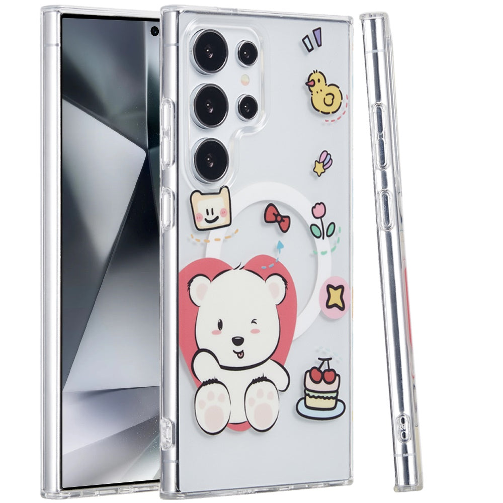 For Samsung Galaxy S22 Ultra Durable Fashion IMD Printed Design TPU Slim Shockproof Protective Case with Stylish Pattern Case Cover