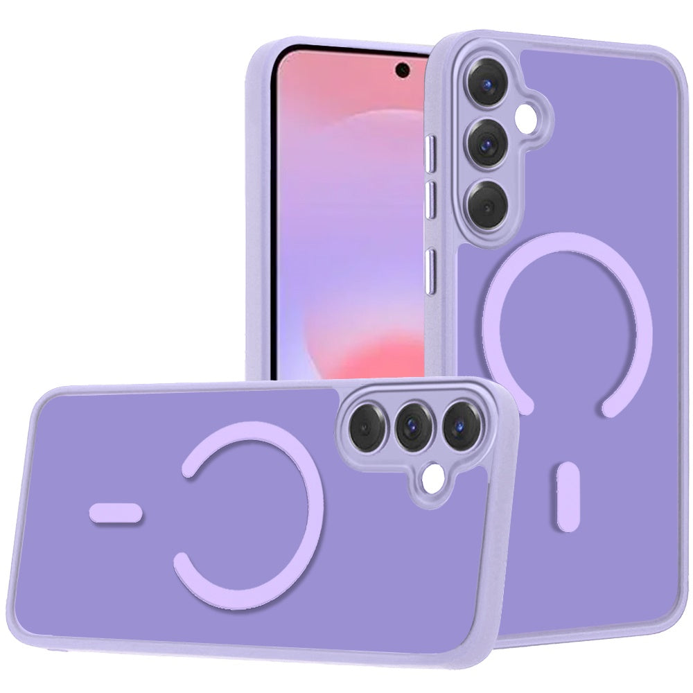 Matte Frosted Magnetic Back Hybrid Hard PC Soft TPU Camera Protection Slim Shock Absorbing Anti Fingerprint