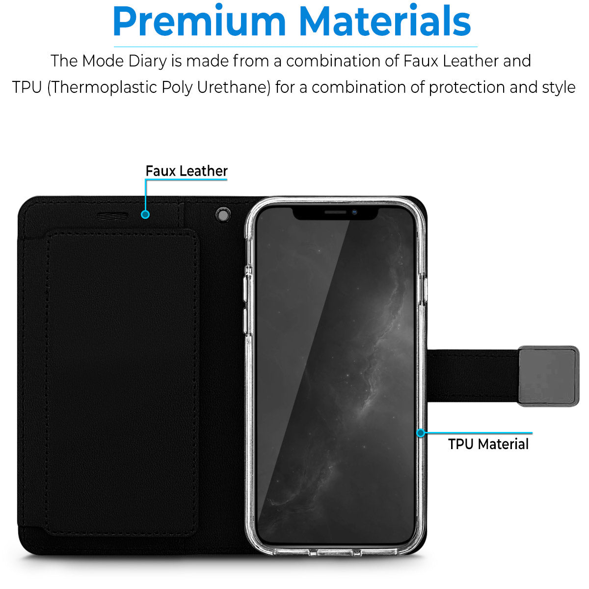 For Google Pixel 10 Pro XL PU leather Wallet 6 Card Slots folio with Wrist Strap & Kickstand Pouch Flip Shockproof Case Cover Black