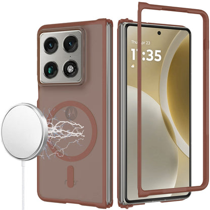 Phone Case for Motorola Razr Fold 2026 Magnetic Circle Matte Hybrid Shockproof Smooth Grip Durable Camera Protection Soft Touch TPU Armor Cover