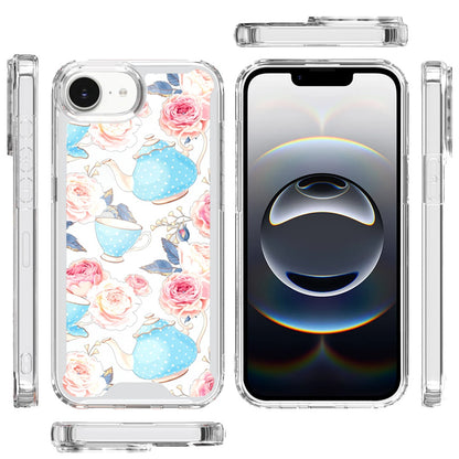 For Apple iPhone 17E /16E Beautiful TPU Design, Slim Shockproof Soft Cover for Women and Girls, Stylish Protective Case Cover