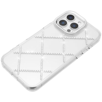 For Apple iPhone 14 Pro Max Gem Glitter Diamond Bling Clear Hybrid TPU Cover, Colorful Shockproof Protective Back, Slim Fit for Women Girls Case Cover