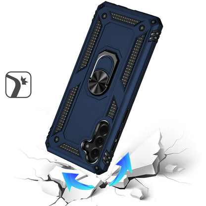 For Samsung Galaxy A37 Hybrid Shockproof Durable 360 Degree Rotatable Ring Stand Holder Kickstand Fit Magnetic Car Mount Case Cover