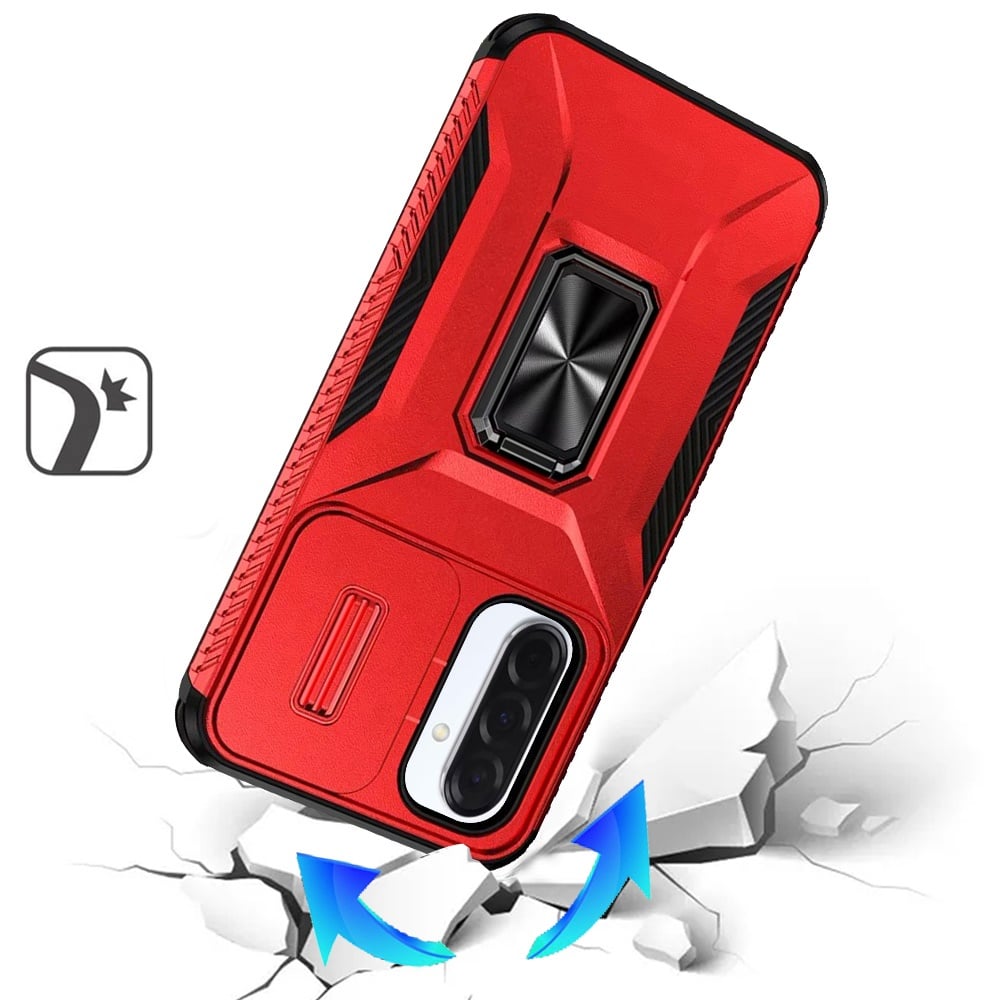 Phone Case for Samsung Galaxy A27 Magnetic Ring Stand Camera Protection Shockproof Heavy Duty Kickstand Rugged Grip Anti Scratch Hybrid Cover